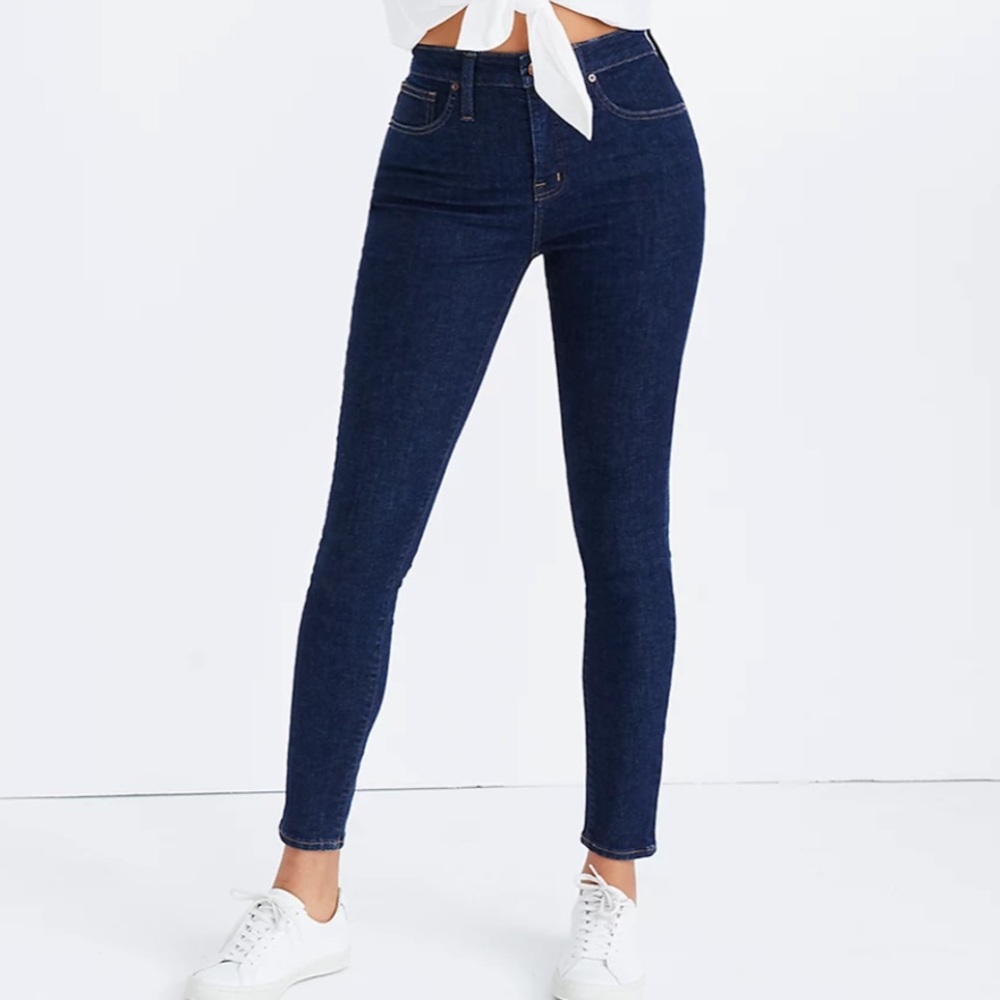 Madewell Curvy High-Rise Skinny Jeans Dark Wash size 30